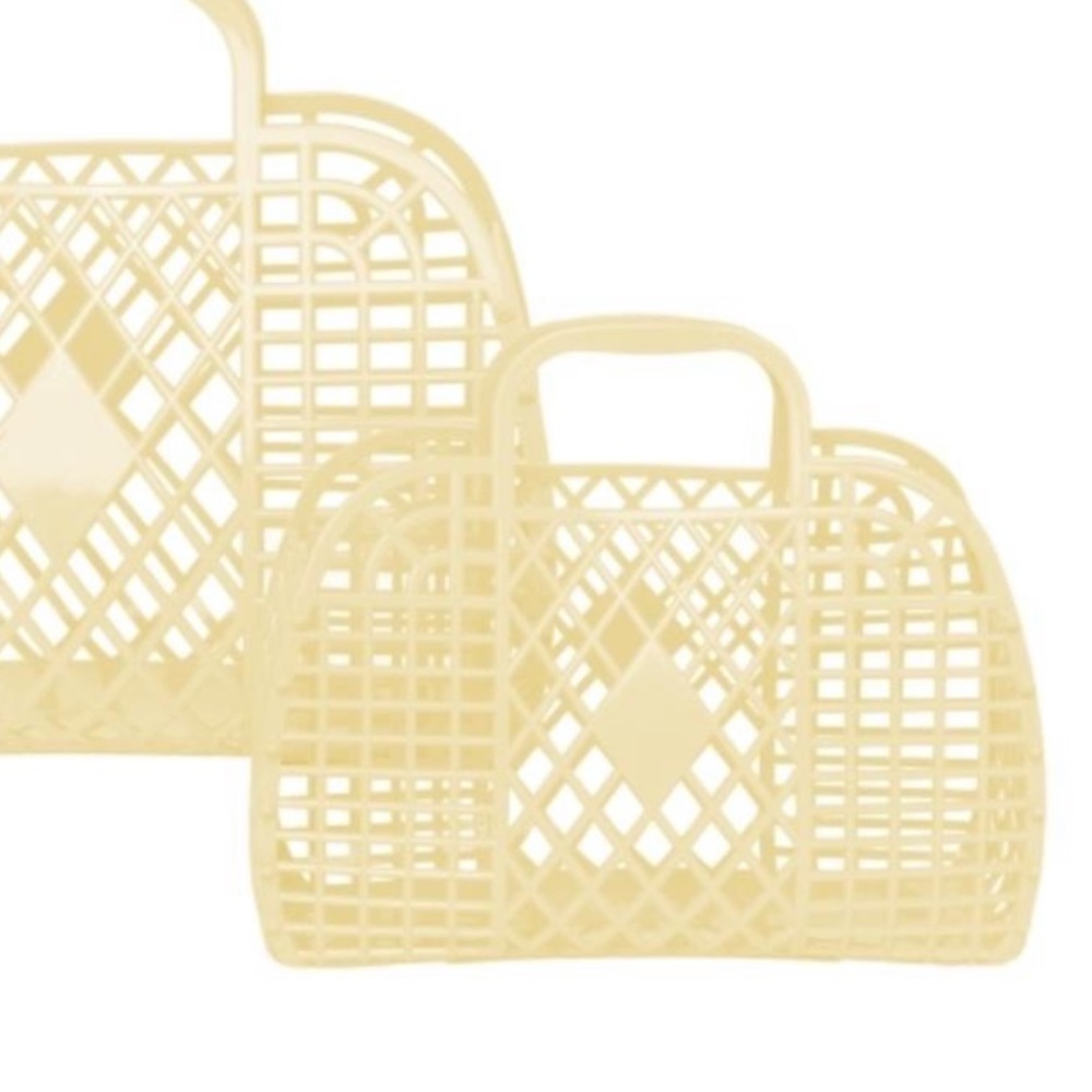 SunJellies: Retro Basket- Small (yellow)